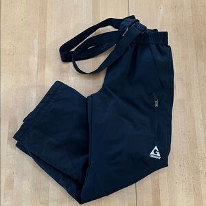 Gerry Kids Black Insulated Ski Snow Bib Pants Size M 10 12
